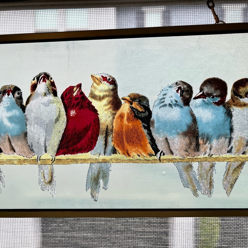 Colorful Bird Window Hanging